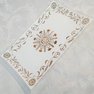 Vintage 50's Gold Accent Tabletop Tray